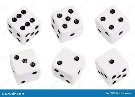 White Dice Stock Photo Image 47097884