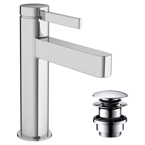 Hansgrohe Finoris Single Lever Basin Mixer Coolstart With Push Open