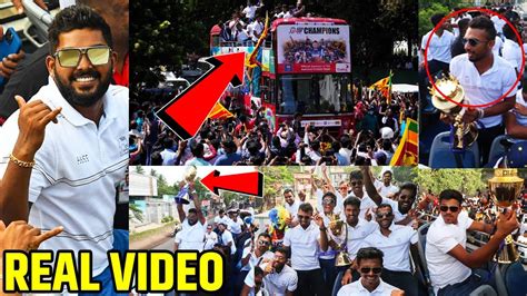 Watch Sri Lanka Asia Cup Victory Parade Srilankan Team Road Show In