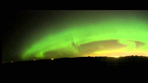 Aurora Borealis Near Calgary Aug 23 2015 Youtube