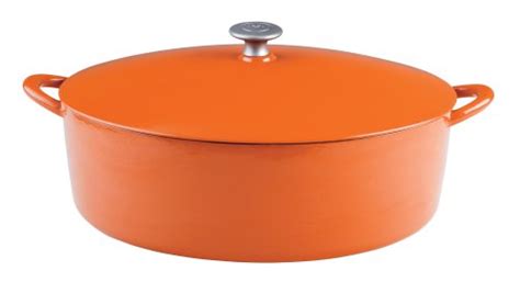 Sauciers Cookers Previews Mario Batali 9 Quart Oval Persimmon