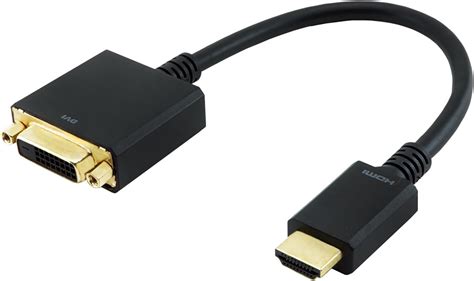 Amazon co jp StarTech HDMI DVI D変換ケーブルアダプタ 20cm HDMI 19ピン オス DVI