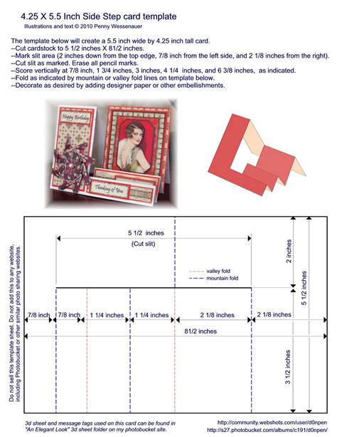 425 X 55 Inch Side Step Card Template I Have Always Wanted To Know