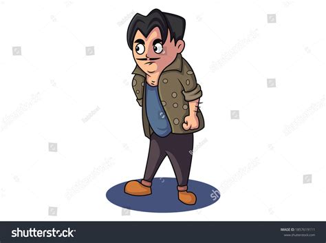 Vector Cartoon Illustration Man Upset Isolated Stock Vector (Royalty ...