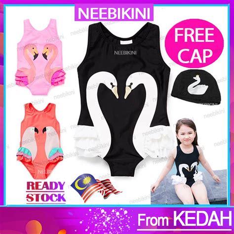 G Girl Piece Swimsuit With Cap Baju Renang Baby Perempuan Baby Girl Swim Suit Girl Bikini