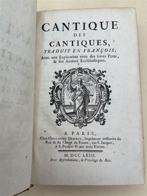 Cantique Des Cantiques Traduit En Fran Ois Avec Une Explication Tir E