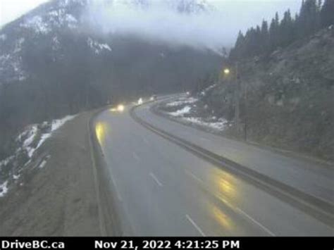 Environment Canada Issues Snowfall Warning For Coquihalla Highway BC