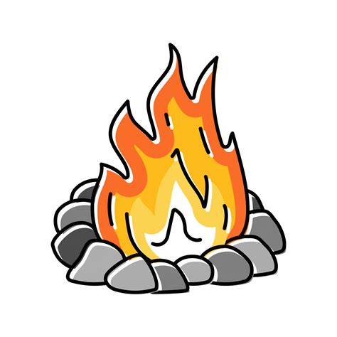 campfire color icon vector illustration 19593059 Vector Art at Vecteezy