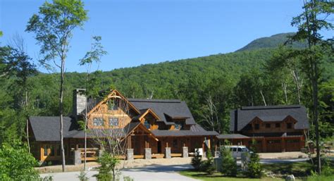 Post And Beam Adirondack Style Homes White Mountains Of New Hampshire