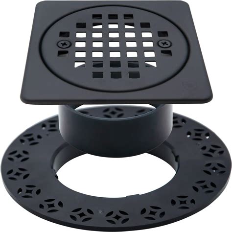 4 Inch Drain Grate Kit Compatible With Schluter Kerdi Drain Flange Square Shower Floor Drain