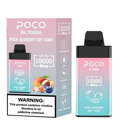 Poco 10000 Puffs Nicotine Free E Cigarettes Disposable E Cig Empty Vape