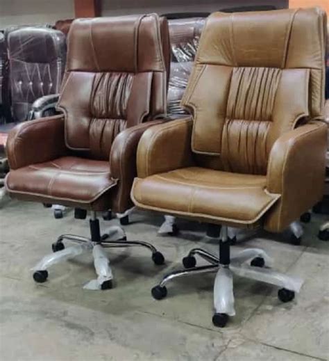 Leather High Back Boss Office Revolving Chair Fixed Arm At Rs 12000 In