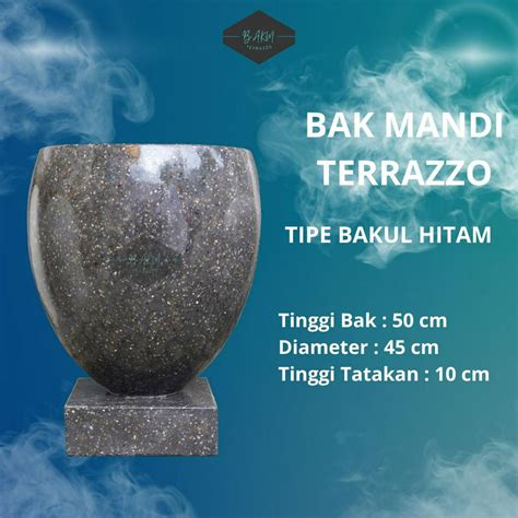 Jual BAK AIR KAMAR MANDI TIPE BAKUL HITAM BAK MANDI TERASO BAK