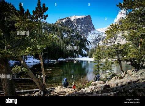 Dream Lake With Hallett Peak And Flattop Mountain In Rocky Mountain