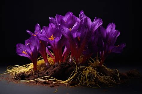 Premium AI Image | Traditional nature of the saffron flower plant