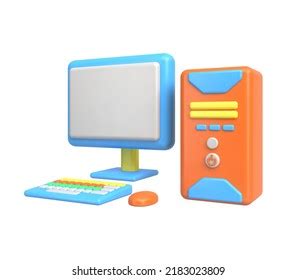 3d Computer Logo White Background Stock Illustration 2045461889 ...