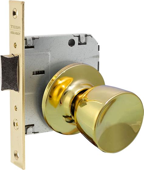 Tesa Assa Abloy 352050lp Juego De Pomos Tulipa Para Puertas Latón