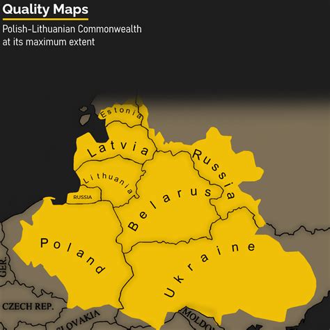 Polish Lithuanian Commonwealth At Its Maximum Extent Mapporn