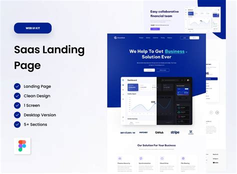 Saas Landing Page Figma Website Template UI4Free