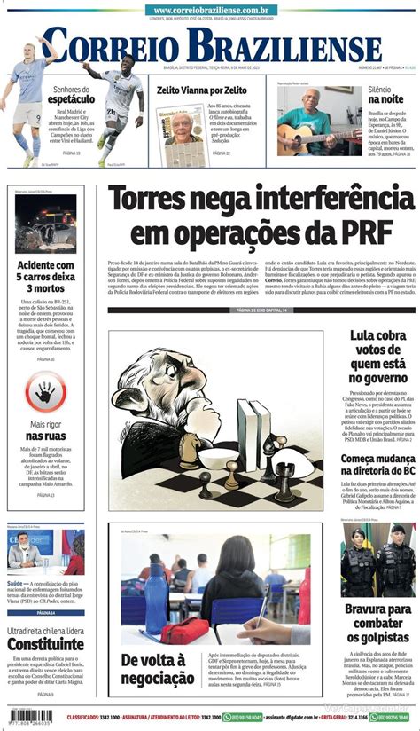 Capa Correio Braziliense Sábado 8 de Abril de 2023