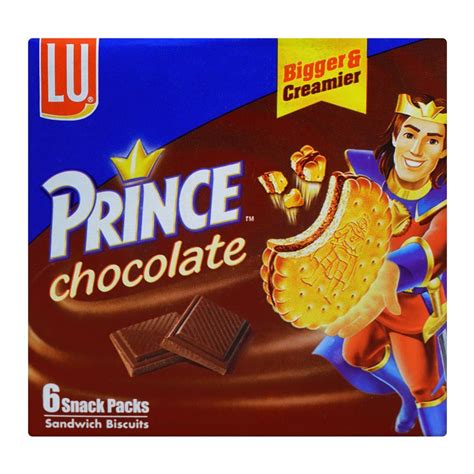 Order Lu Prince Chocolate Sandwich Biscuits 6 Snack Packs Online At