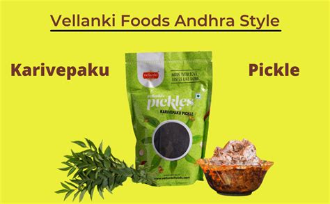 Vellanki Foods Andhra Style Karivepaku Curry Leaves Pickle Gms