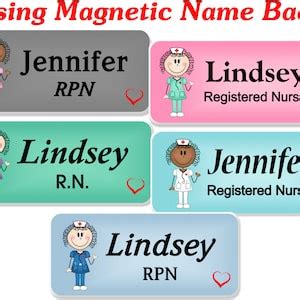 Magnetic Name Badge Nursing Name Tag Medical Staff ID Tag - Etsy