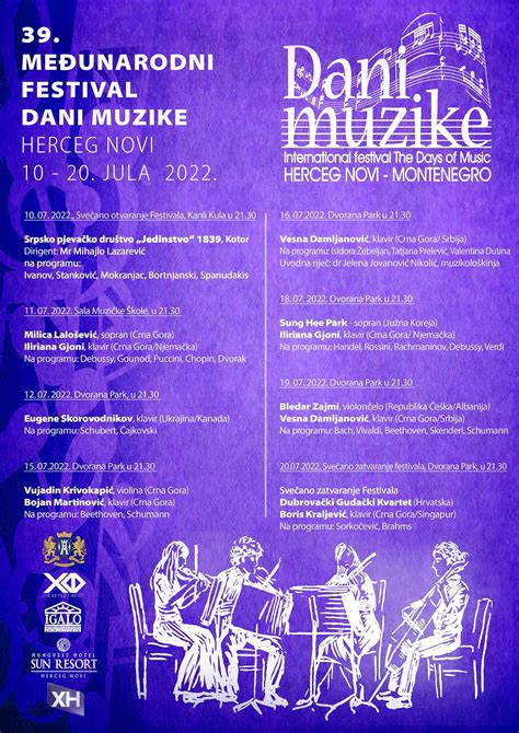 Dani Muzike Juk Herceg Fest Oficijalni Sajt Herceg Novi