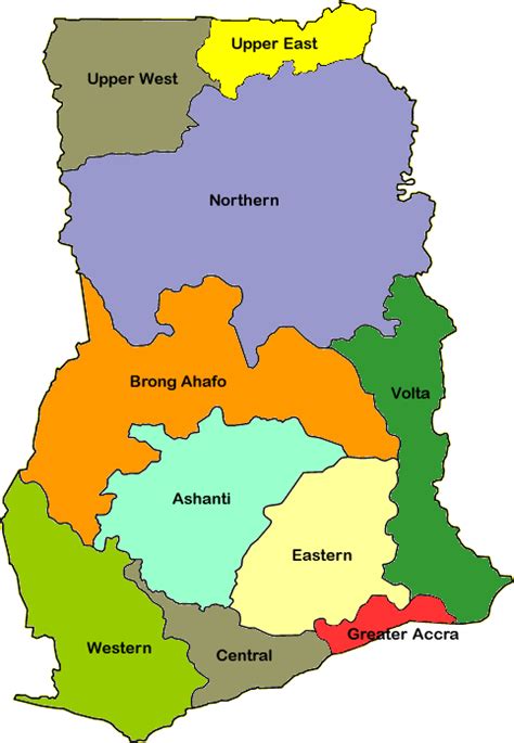 Ghana Tribes Map - My Maps