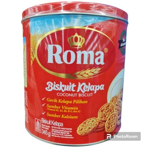 Jual Biskuit Roma Kelapa Kaleng 345g Exp Jan 2025 Biscuit Coconut Lux