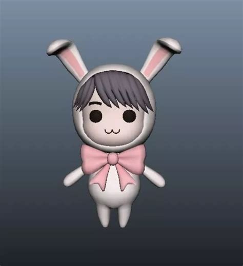 Rabbit Girl Anime Character Ücretsiz 3d Model Ma MB Open3dModel