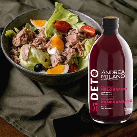 Organic Pomegranate Vinegar Deto Andrea Milano - Acetificio Andrea Milano