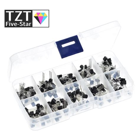 Kit de transistors TO 92 assortiment de 10 valeurs x 20 pièces 200