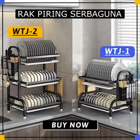 Jual Rak Piring Serbaguna Rak Dapur Westafel Tempat Cuci Piring Ada