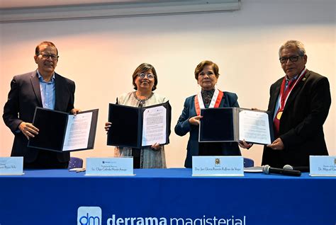 Derrama Magisterial Y Unmsm Firman Convenio Marco De Cooperaci N