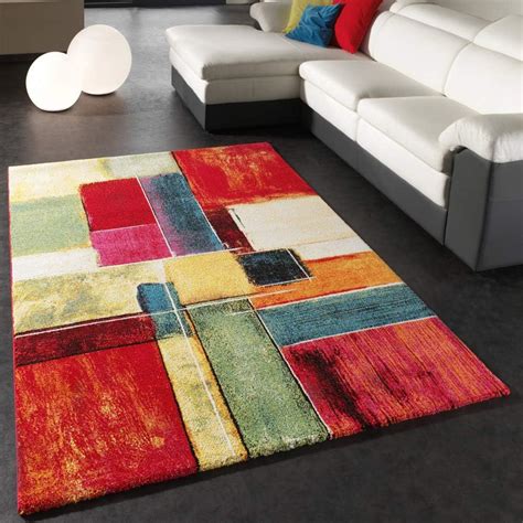 Paco Home Alfombra Moderna Splash Dise O A Rombos De Colores Modelo