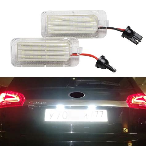 2 X Rear Registration Number Plate Bulb LED License Plate Light For