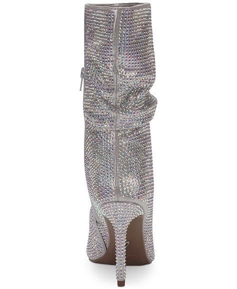 Thalia Sodi Womens Raquell Rhinestone Slouch Dress Boots Macys