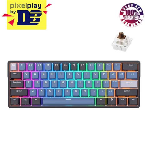 Royal Kludge RK61 Plus Tri Mode RGB 61 Keys Hot Swappable Mechanical
