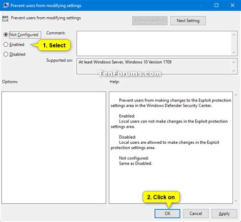 Enable Or Disable Windows Defender Exploit Protection Settings Tutorials