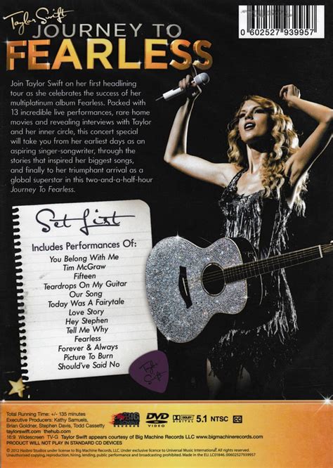 Taylor Swift Journey To Fearless Dvd Opus3a