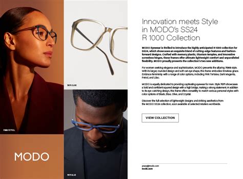 Innovation Meets Style In MODO S SS24 R 1000 Collection Prisme Optique