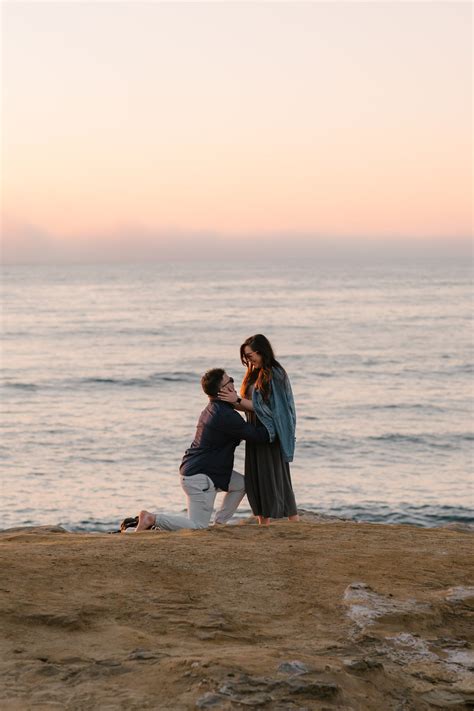 Sunset Cliffs San Diego Surprise Proposal Southern California San