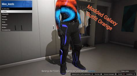 Gta Online Modded Galaxy Outfit Orange Transfer Youtube