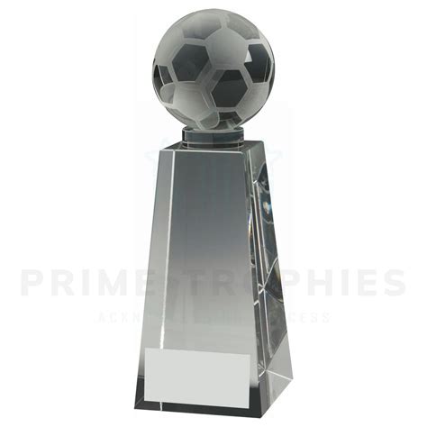 Crystal Football Column Trophy Prime Trophies