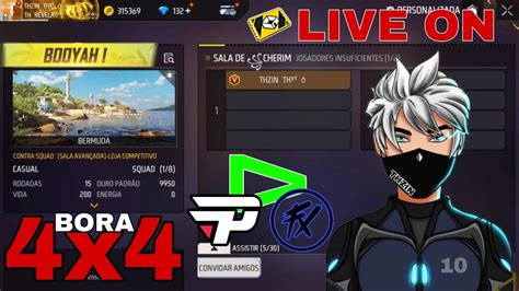 THZIN DA SENSI FREE FIRE AO VIVO 4X4 EMULADORi5 11600K SALINHA