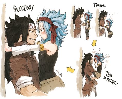 Levy Mcgarden And Gajeel Redfox Fairy Tail Drawn By Rusky Danbooru