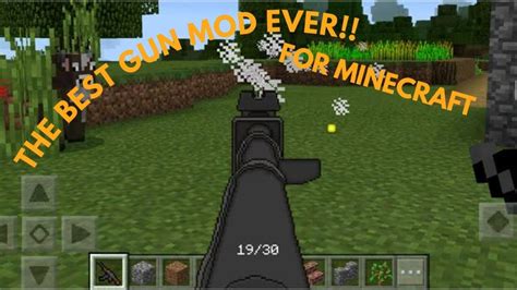 THE BEST GUN MOD FOR MCPE YouTube