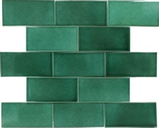 Verde Hoja Talavera Mexican Subway Tile Tiles Handcrafted Tile