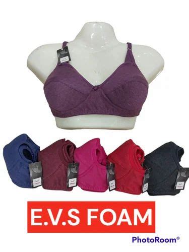 Lycra Cotton Full Figure Ladies Bra Moulded Size 30 To 40 Plain At